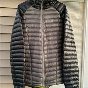 A Mountain Hard Wear puffer rain jacket
